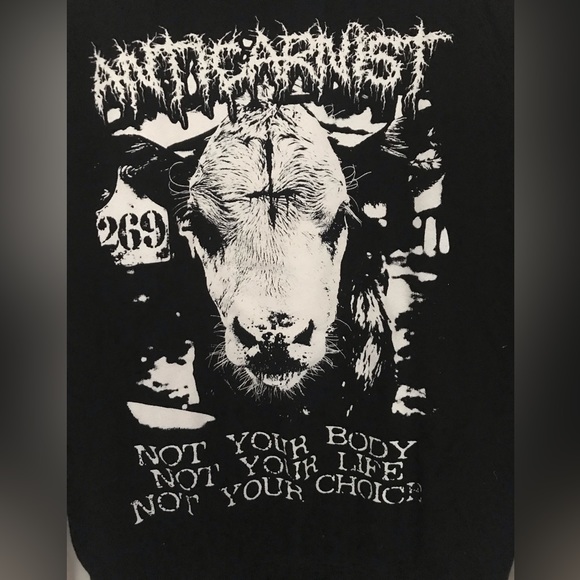 Anticarnist Organic Vegan Hoodie - Picture 7 of 7